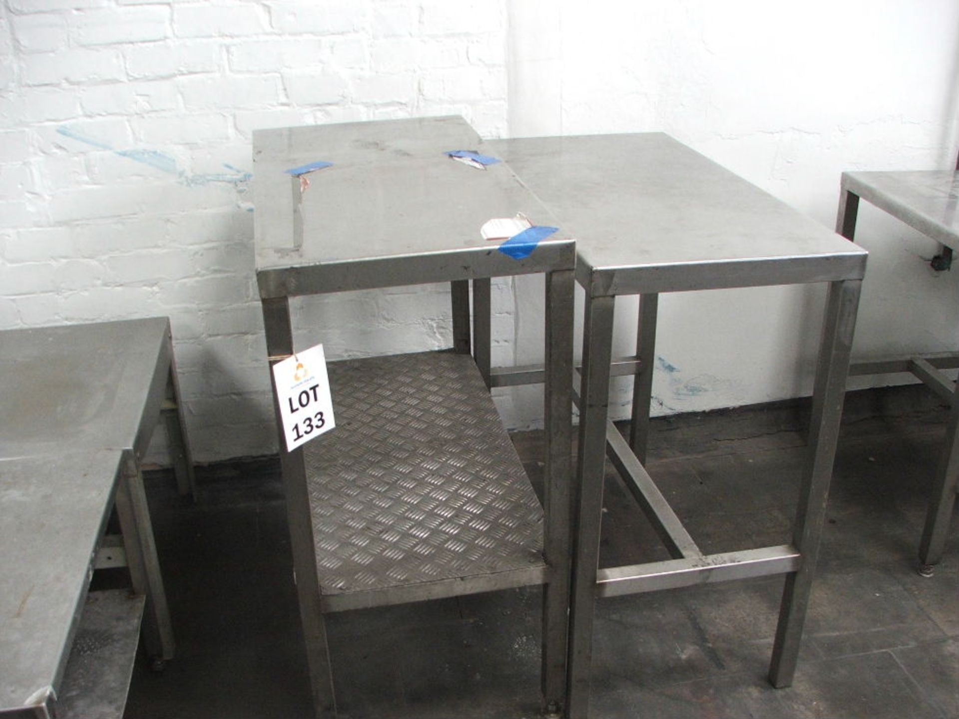 2 X 1000 X 500 S/STEEL PREPARATION TABLES