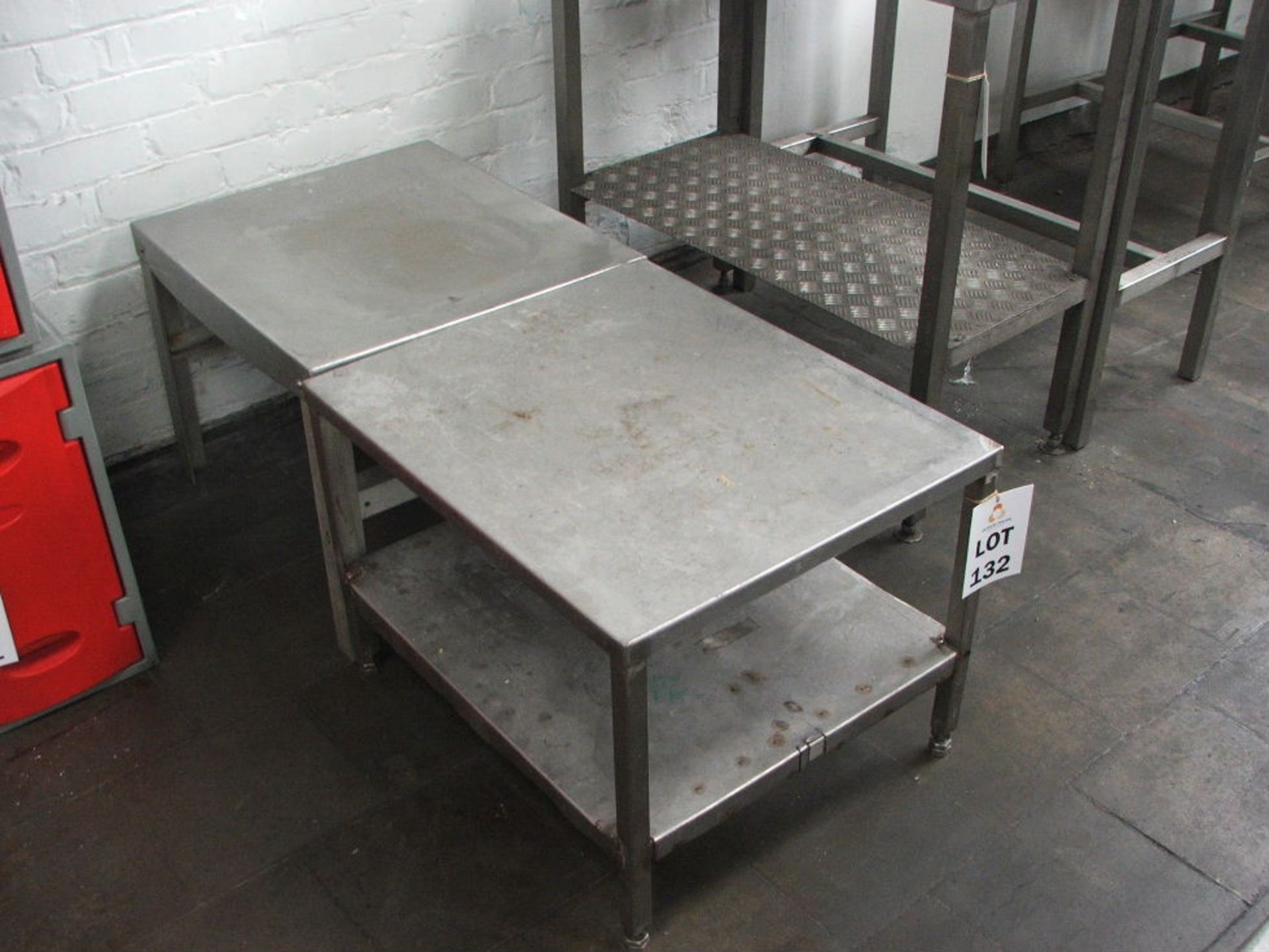 2 X SMALL S/STEEL PREPARATION TABLES
