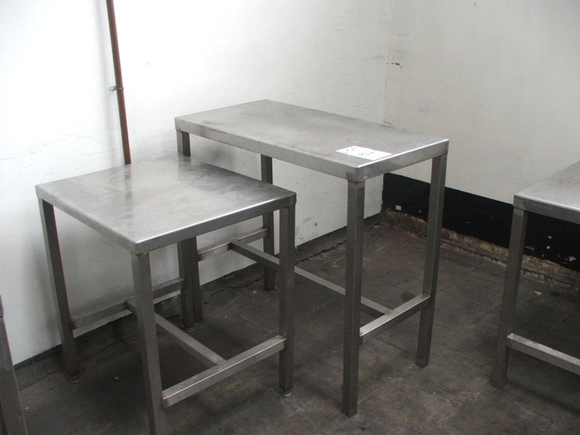 2 X 1000 X 500 & 500 X 500 S/STEEL PREPARATION TABLES