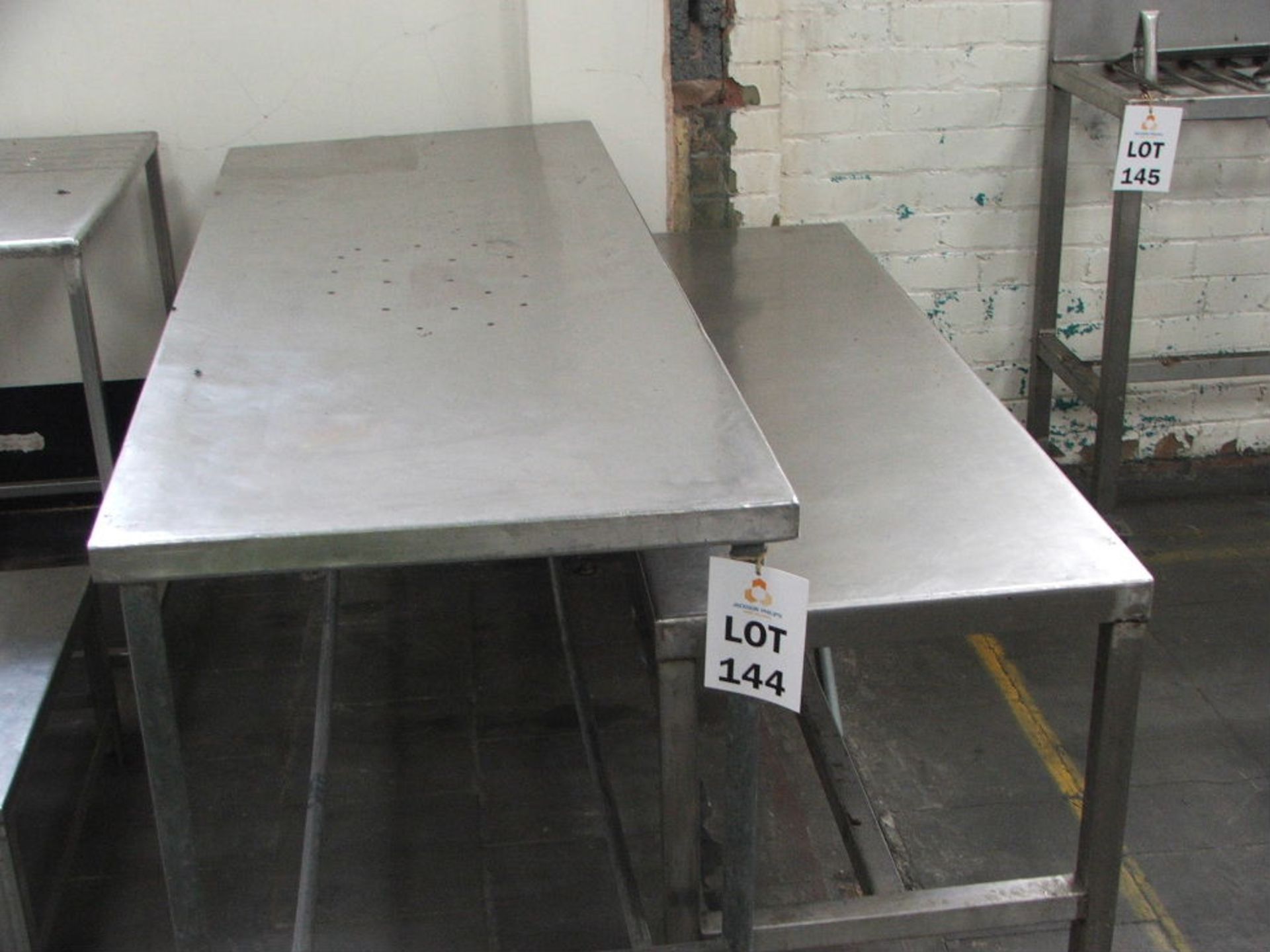 2 X 2000 X 600 & 2000 X 700 S/STEEL PREPARATION TABLES