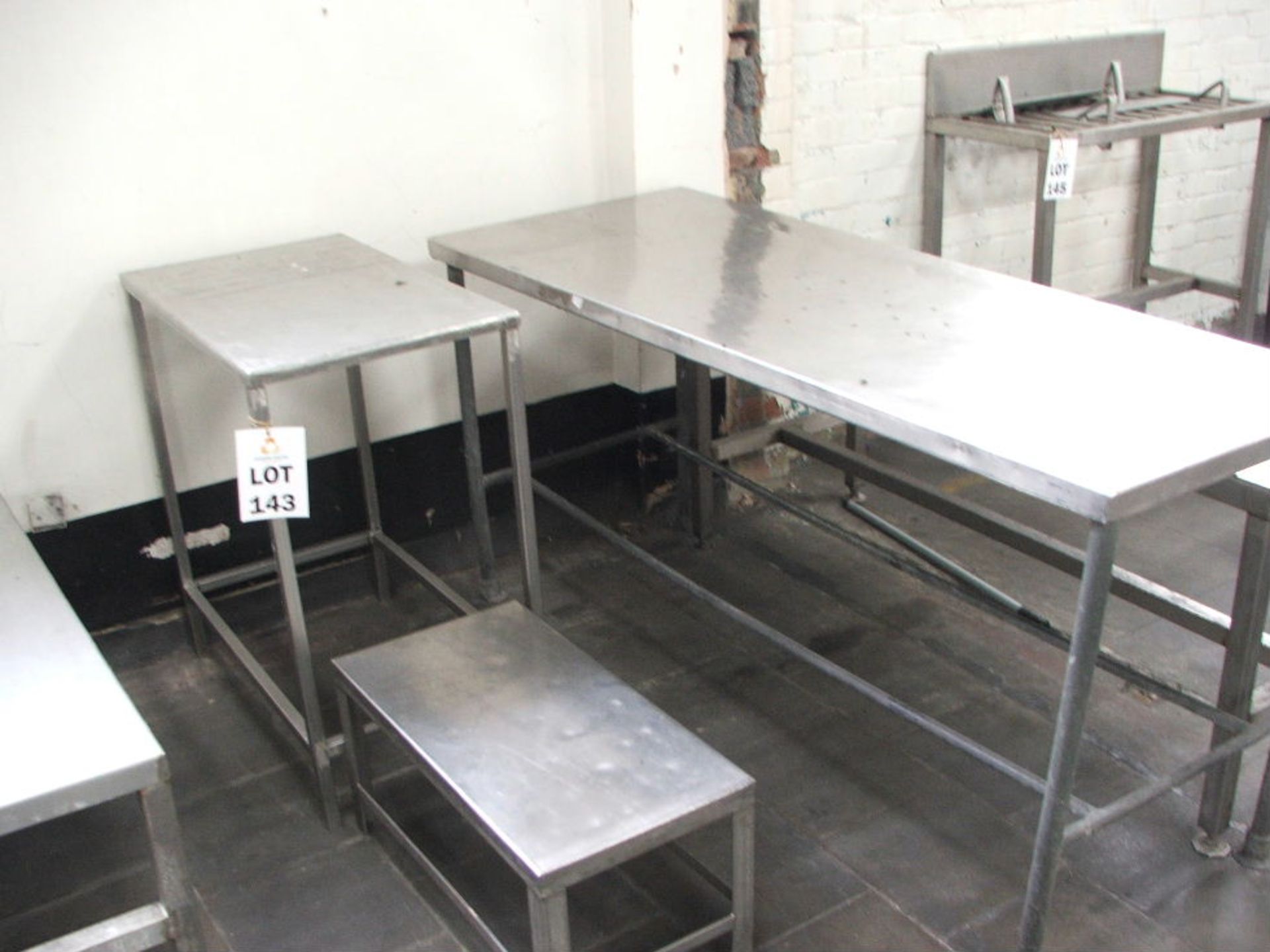 2 X 700 X 400 & 700 X 300 S/STEEL PREPARATION TABLES