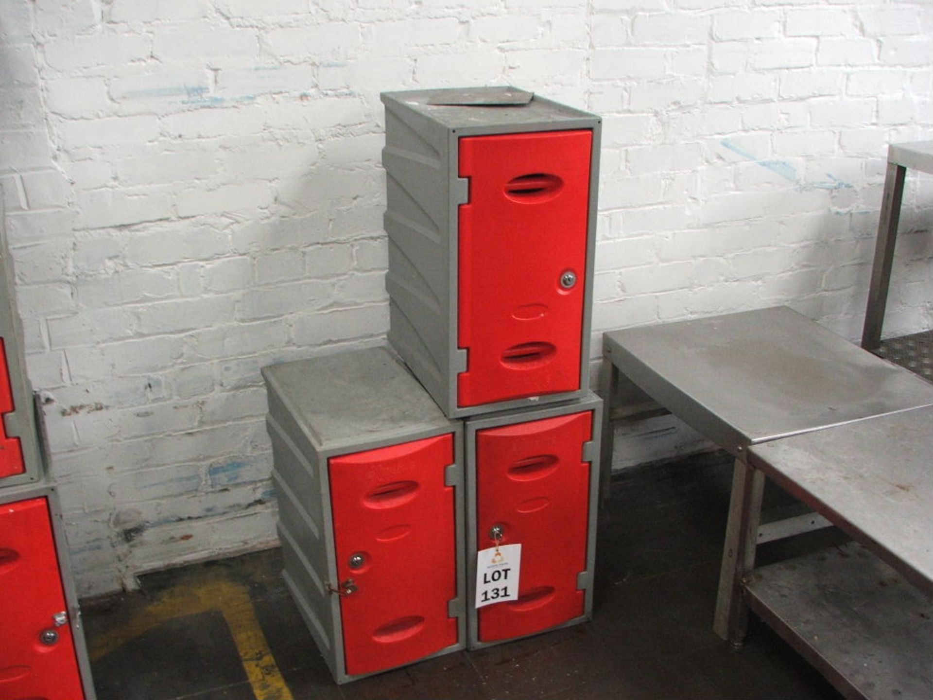 3 X UPVC EXTREME SHOE LOCKERS