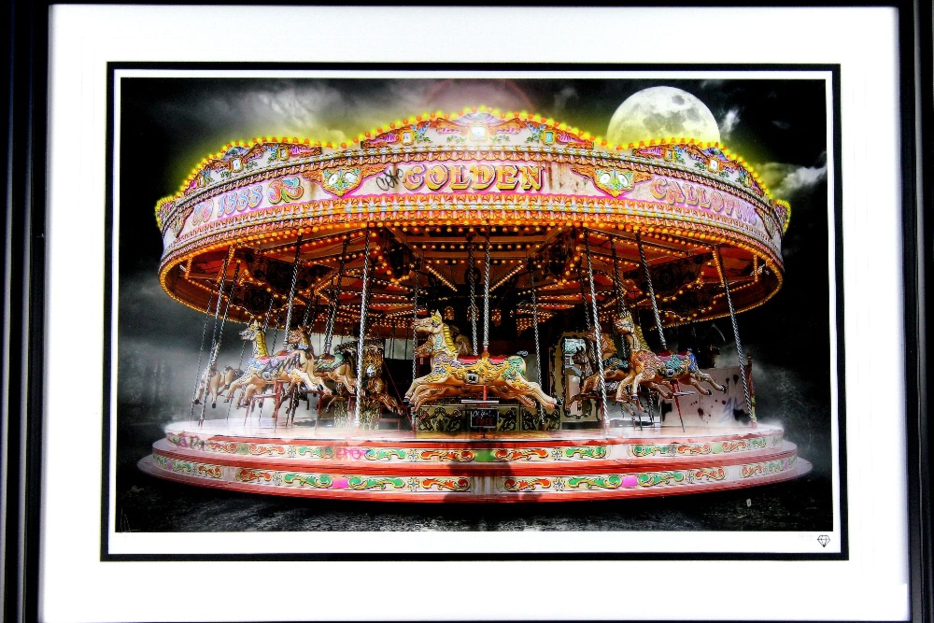 JJ Adams Ltd edition 84/195 "The Carousel",Wishbone, Framed and In Original packaging 42 x 32 Inch - Image 4 of 5
