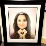 JJ Adams - Princess Kate Colour Art Print Tattoo Rare sold out Wishbone publisher collectable