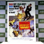 A James Bond 007 Roger Moore Original Formex Promo from Cinema includes hooks