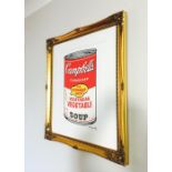 Large 28 x 24 Andy Warhol Campbell Soup Lithograpic Ltd Edition 2033/3000