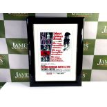 A ltd Edition Sean Connery James Bond Professionally Framed Movie Promo