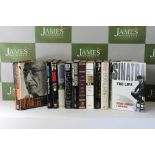 Large collection of autobiographical hardback books of a variety of celebrities/politicians