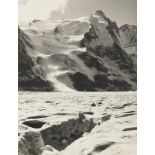 Alpen - - Schildknecht, Heinrich. 5 OPhotographien mit Gletscheraufnahmen aus Tirol. Vintages.