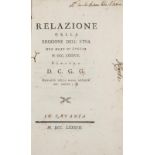 Geologie - - Gioeni, Giuseppe. Relazione della eruzione dell'Etna nel mese di luglio 1787. Scritta