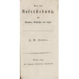 Herder, Johann Gottfried von. Von der Auferstehung, als Glauben, Geschichte und Lehre. Riga,