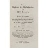 Yelin, Julius Conrad von. Die Akademie der Wissenschaften und ihre Gegner: eine Beilage zu der