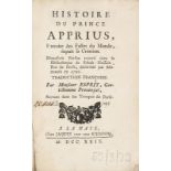 (Godard de Beauchamps, Pierre-Francois). Histoire du Prince Apprius, Extraite des Fastes du Monde,