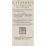 Suetonius Tranquillus, Gaius. XII. Caesare. 2 Bde. in 1 Bd. Mit Holzschnittdruckermarken, -initialen