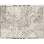 Potsdam - - Plan von Potsdam nebst einem Führer durch Potsdam und seine Umgebungen mit 50