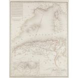 Afrika - - Carte de la Régence d'Alger et d'une Partie du Bassin de la Méditerranée. Grenzkol.