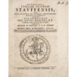 Sammlung von 4 alten Drucken in lateinischer Sprache. 1655-1747. 8° (3) u. 4° (1). Genealogia