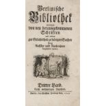 (Oelrichs, Johann Carl Caspar (Hrsg.)). Berlinische Bibliothek worinnen von neu herausgekommenen