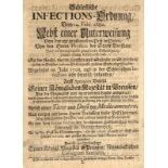 Medizin - Pest - - Schlesische Infections-Ordnung, vom 14. Febr. 1680. Nebst einer Unterweisung