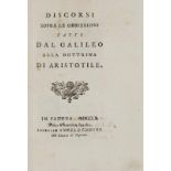 Physik - - Bressani, Gregorio. Discorsi sopra le obbiezioni fatte dal Galileo alla dottrina di