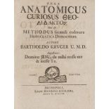 Medizin - - Krüger, Barthold. Anatomicus Curiosus Theodidaktos: Hoc est: Methodus secandi cadavera