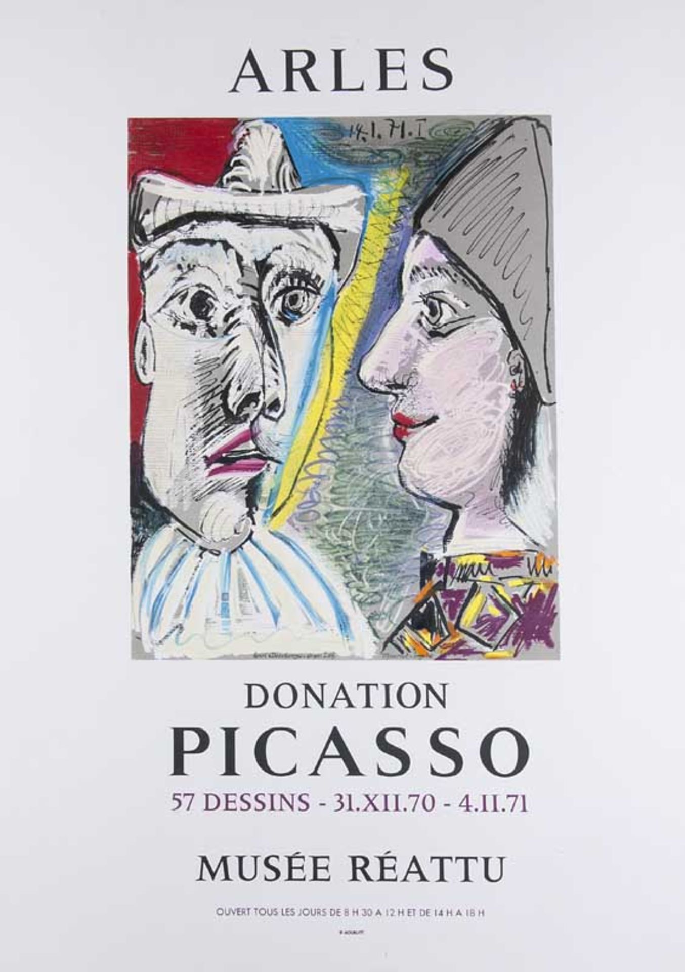 Plakate - - Picasso, Pablo - nach. (1881 Malaga - 1973 Mougins). Donation Picasso 57 Dessins.