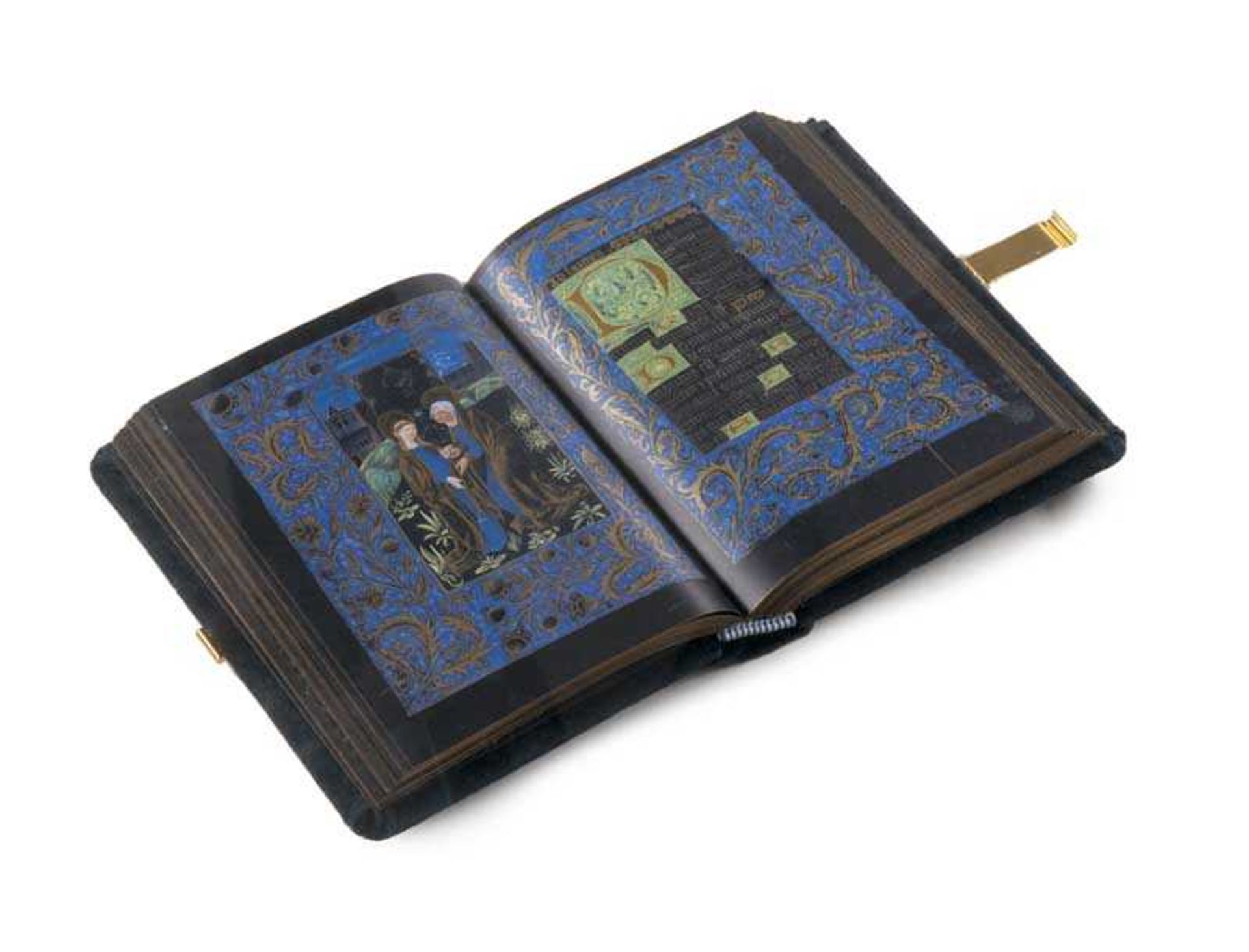 Faksimile - - Schwarzes Stundenbuch. M. 493, Pierpont Morgan Library, New York. Mit 14 Miniaturen