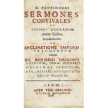 Peutinger, Konrad. Sermones convivales de Finibus Germaniae contra Gallos. Accedit eiusdem De