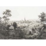 Tschechien - - Pilsen. Tonlithographie von A. Haun aus E. Hölzel: Malerisch-historisches Album vom
