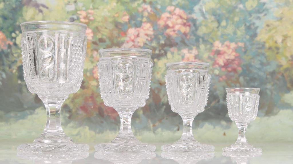 Large Collection of Cut Crystal Stemware fine quality Continental crystal comprised of 12 water - Image 2 of 12