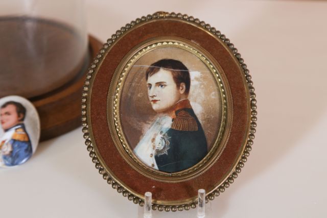 Four Portrait Miniatures of Napoleon including a framed portrait miniature of Napoleon, a - Image 4 of 6