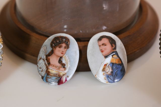 Four Portrait Miniatures of Napoleon including a framed portrait miniature of Napoleon, a - Image 3 of 6