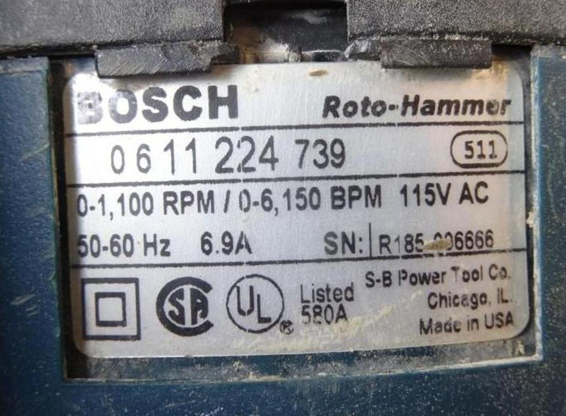 Bosch Bulldog Roto-Hammer Drill 1 - Image 2 of 2