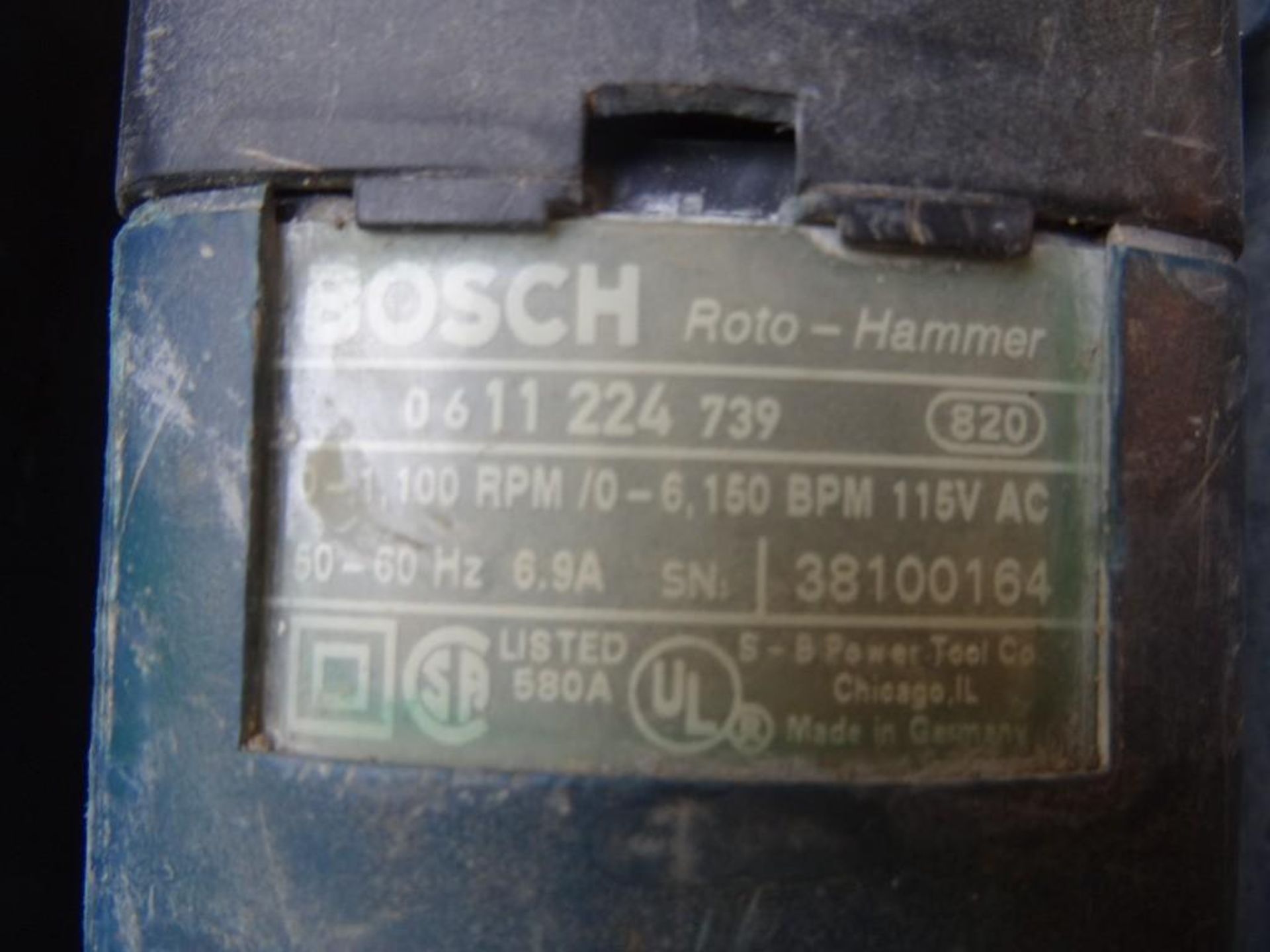 Bosch Bulldog Roto-Hammer Drill 4 - Image 2 of 2