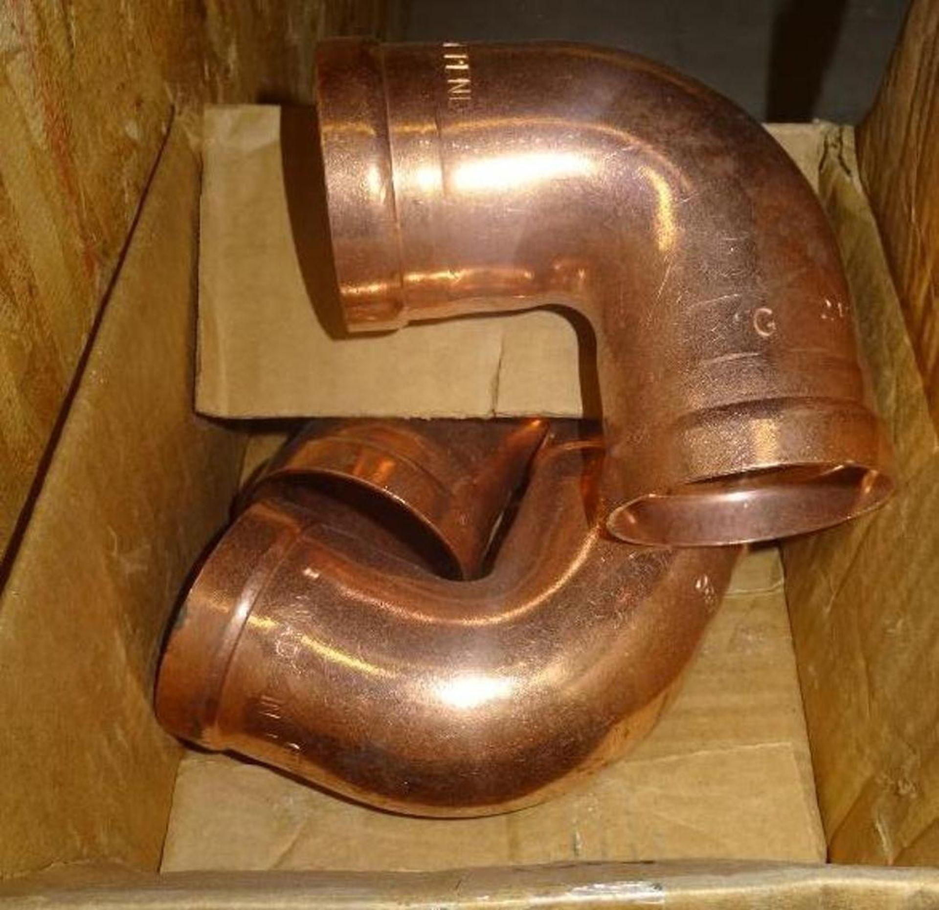 6 Gruvlok 2-1/2" Copper 90 degree Elbows