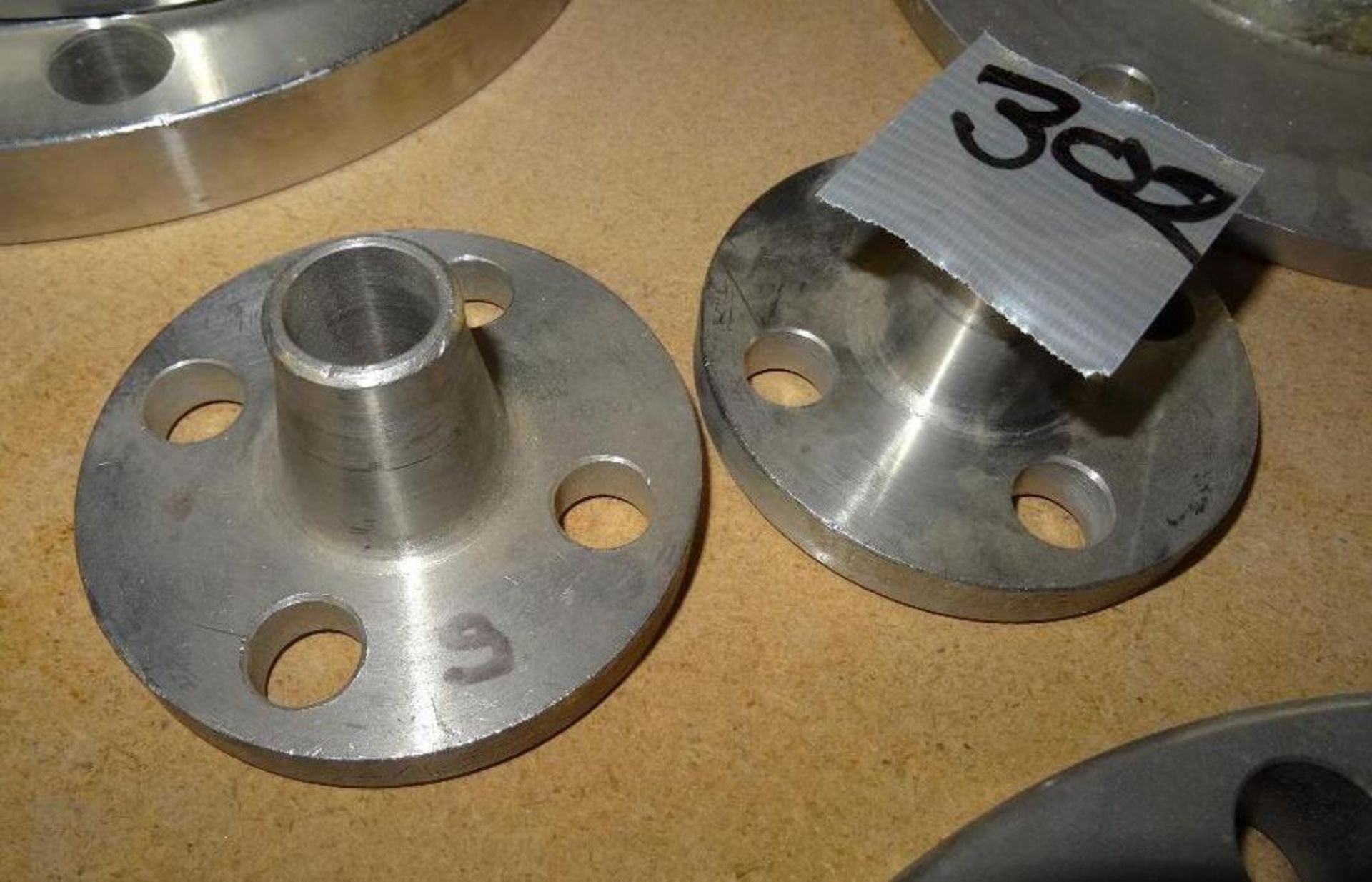 (3) 3/4" Stainless Steel Neck Flanges