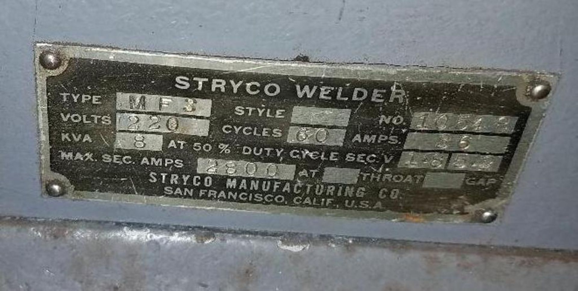 Stryco MF3 Welder - Bild 6 aus 6