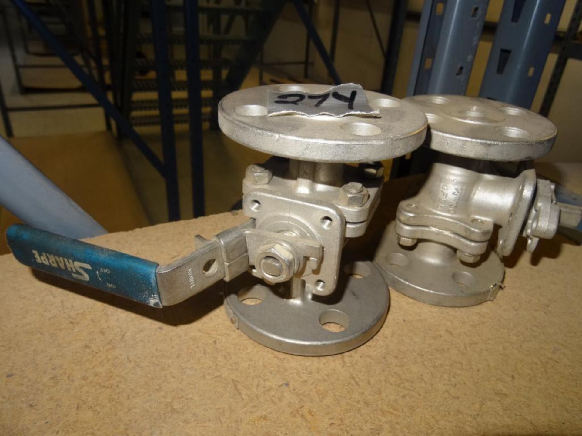 Pair Sharp 3/4 Stainless Steel Ball Valves