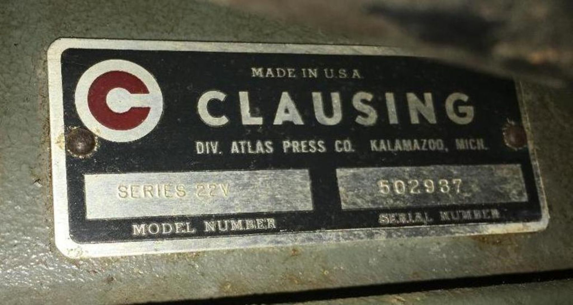 Clausing Series 22V Drill Press - Image 6 of 8