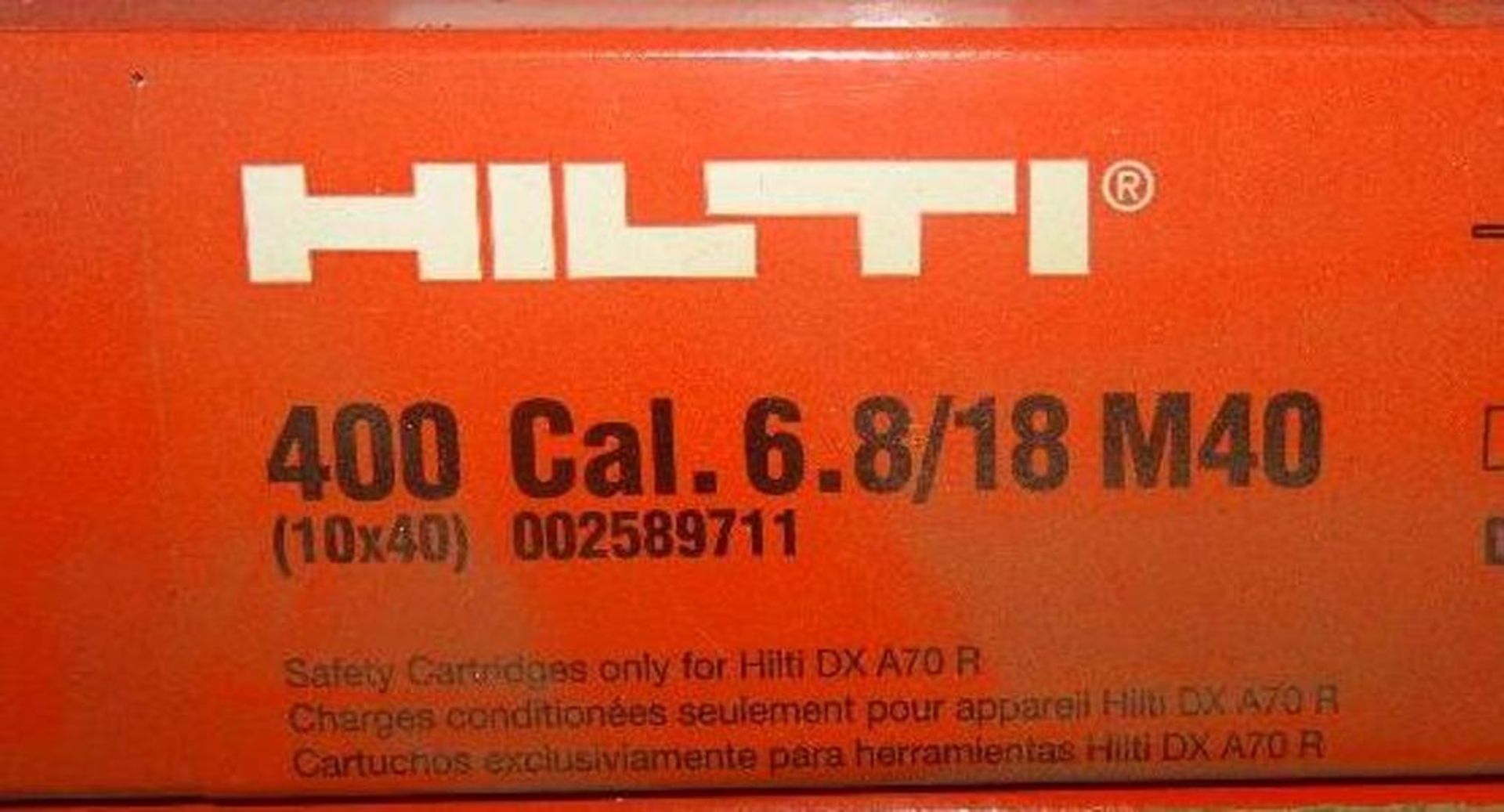 Hilti Cal. 6.8/18 M40 Powder Cartridges (2400 Rounds) - Bild 3 aus 3