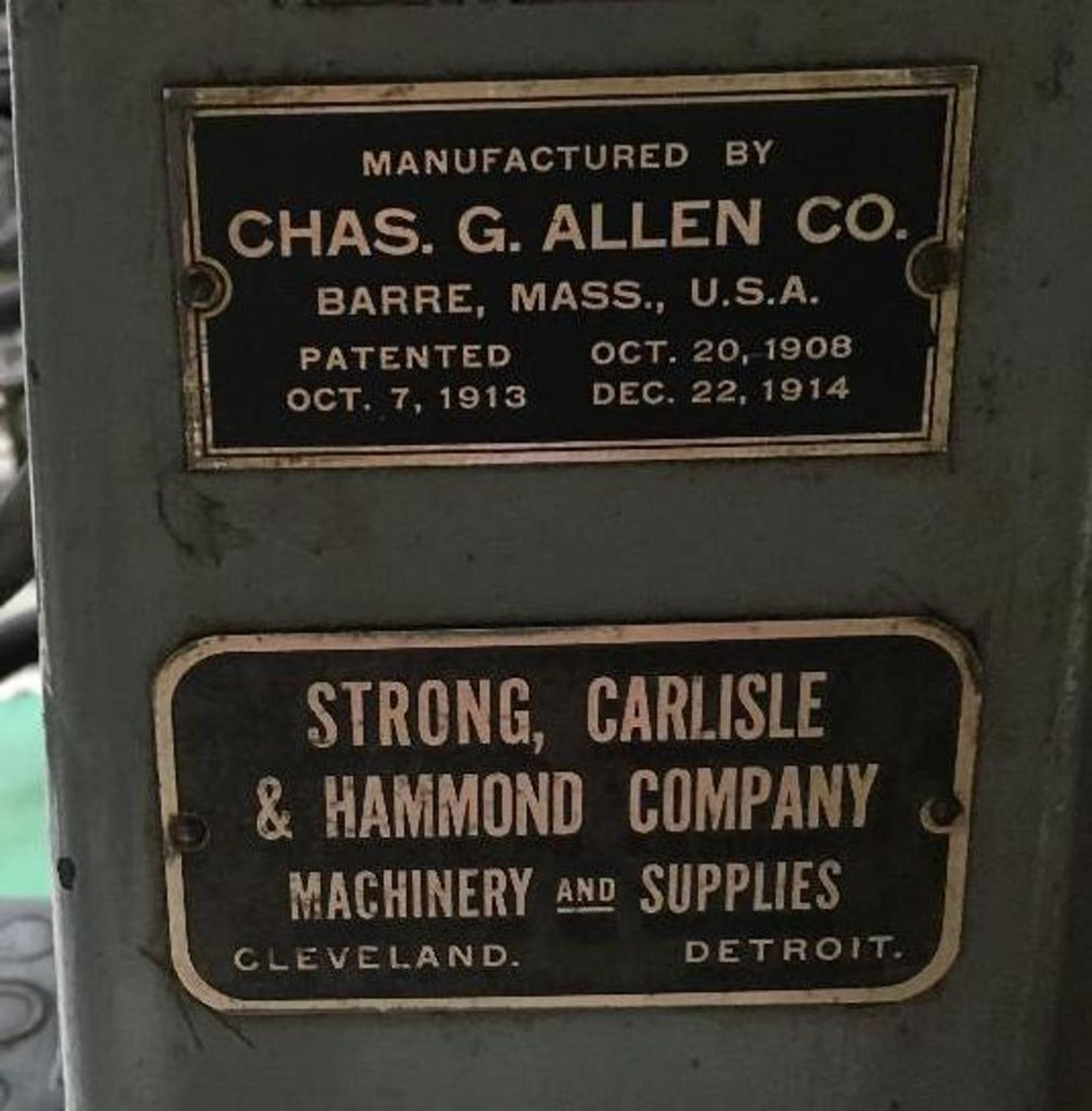 Chas G. Allen Co. Double Drill Press - Image 9 of 10