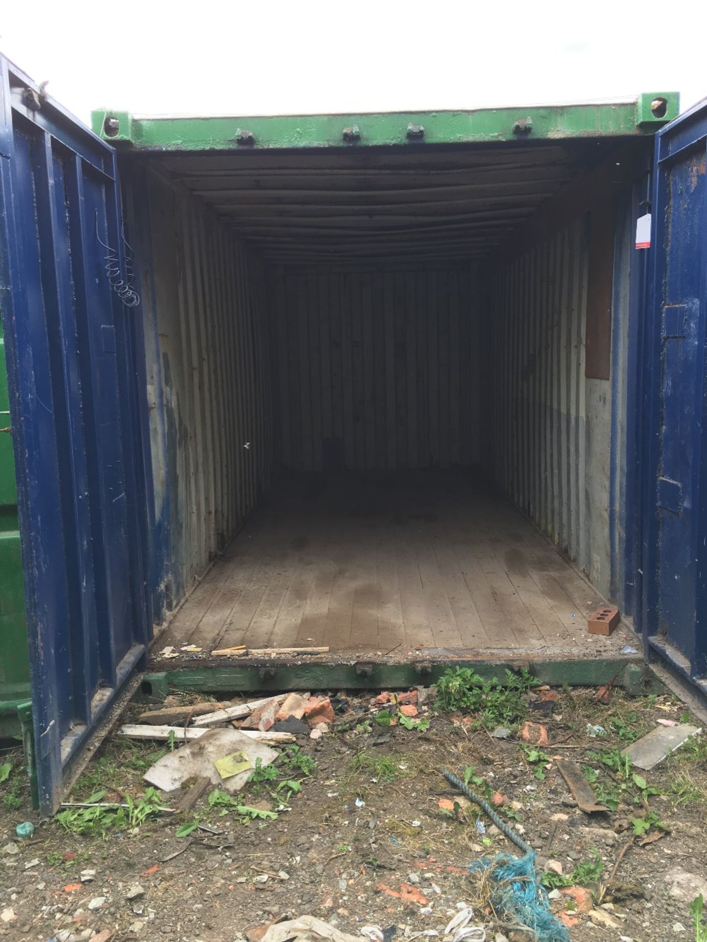 20 x 8 foot double door storage container with locking box A7 - Image 2 of 3