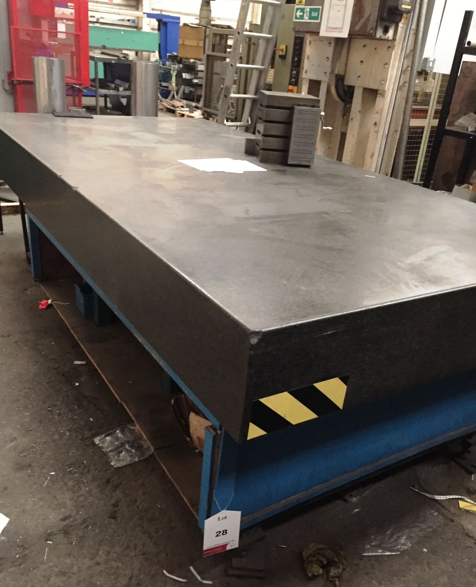 Granite surface table 3m x 1.5m x 28cm