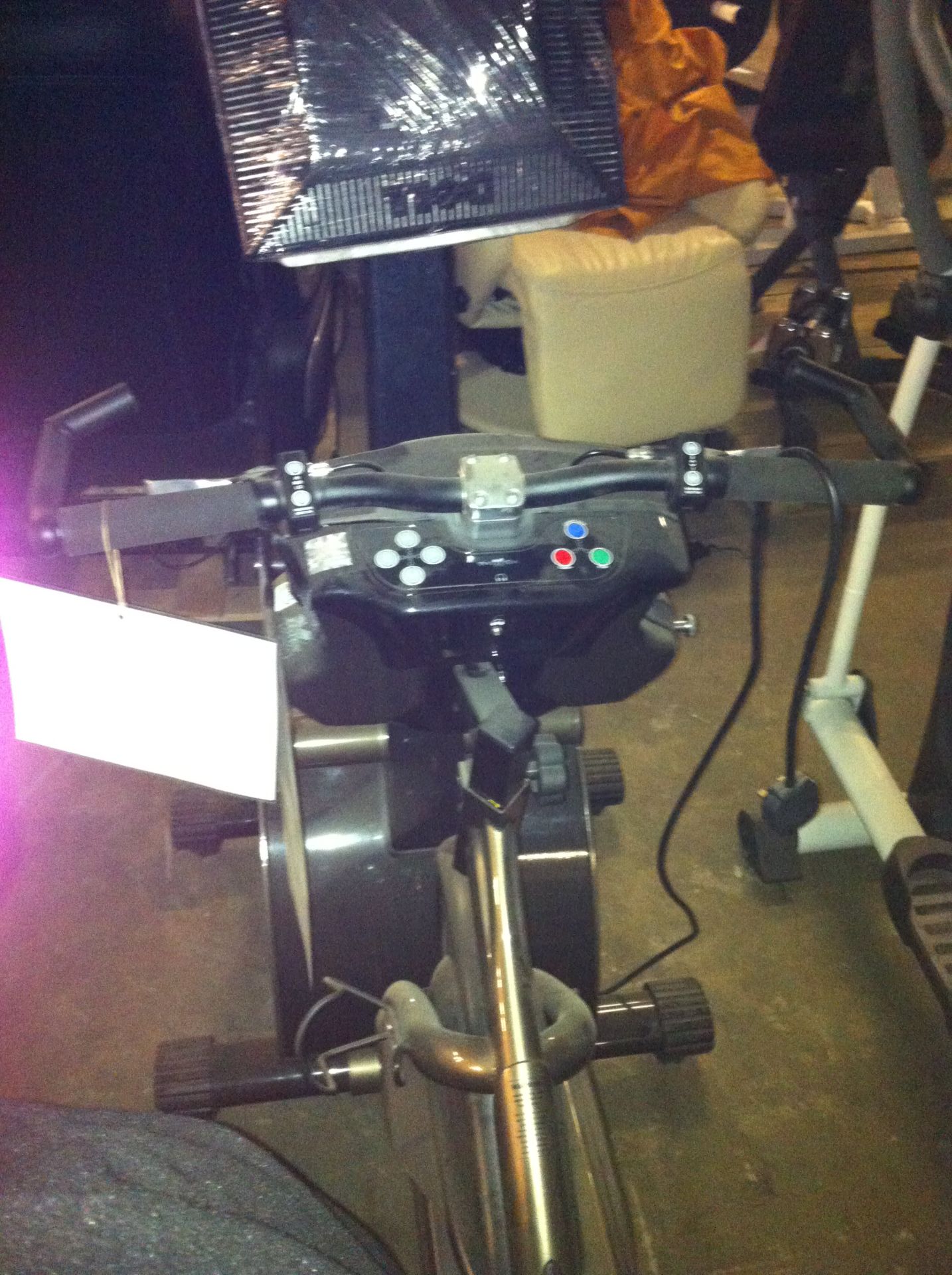 Ex Display Trixter X Dream exercise bike with Dell monitor, 14 kg fly wheel at front and Tectro - Image 2 of 2