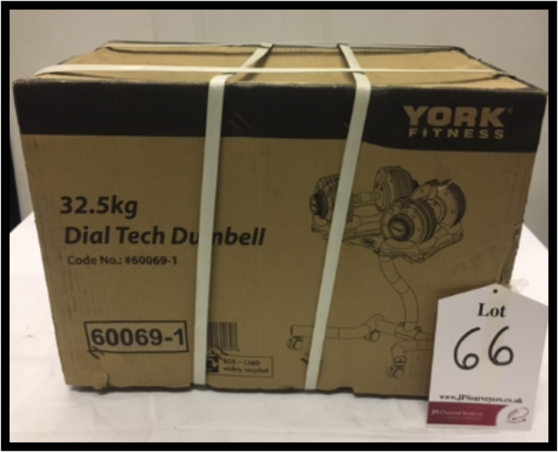 New in Box - York Fitness Dial Tech Dumbell 32.5 kg