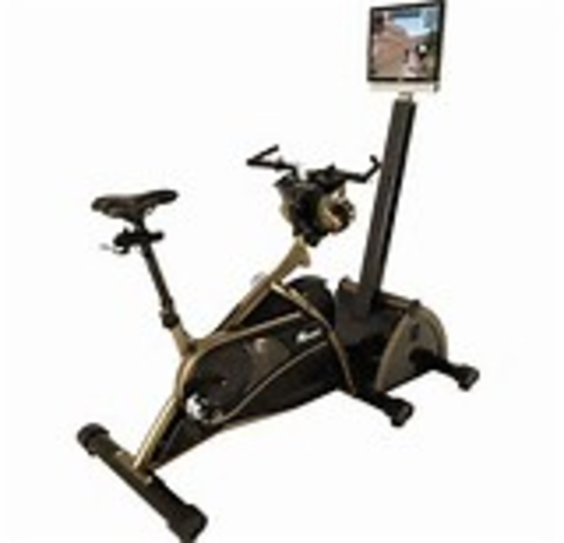 Ex Display Trixter X Dream exercise bike with Dell monitor, 14 kg fly wheel at front and Tectro