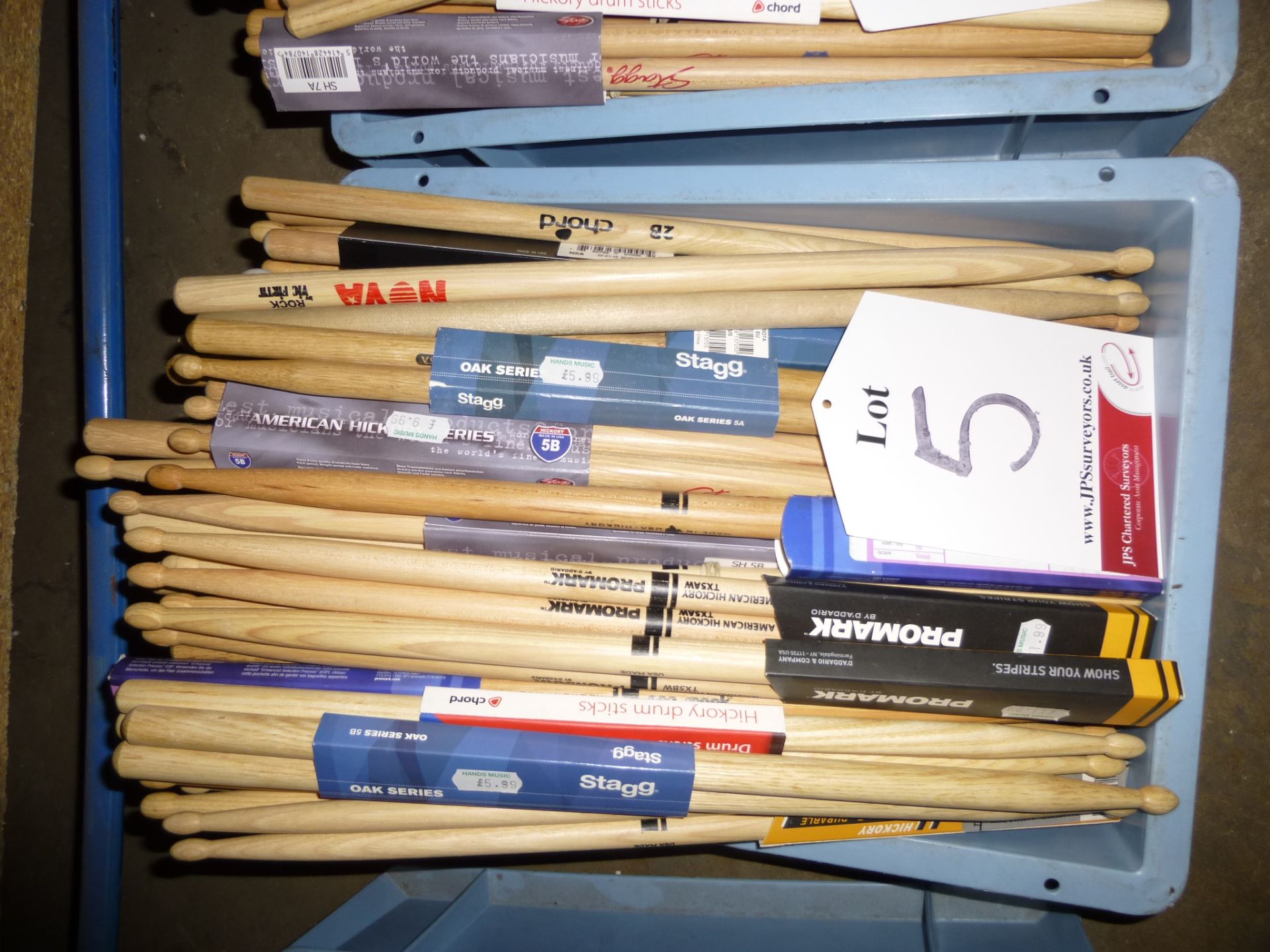 45 x Stagg Hickory & other drumsticks