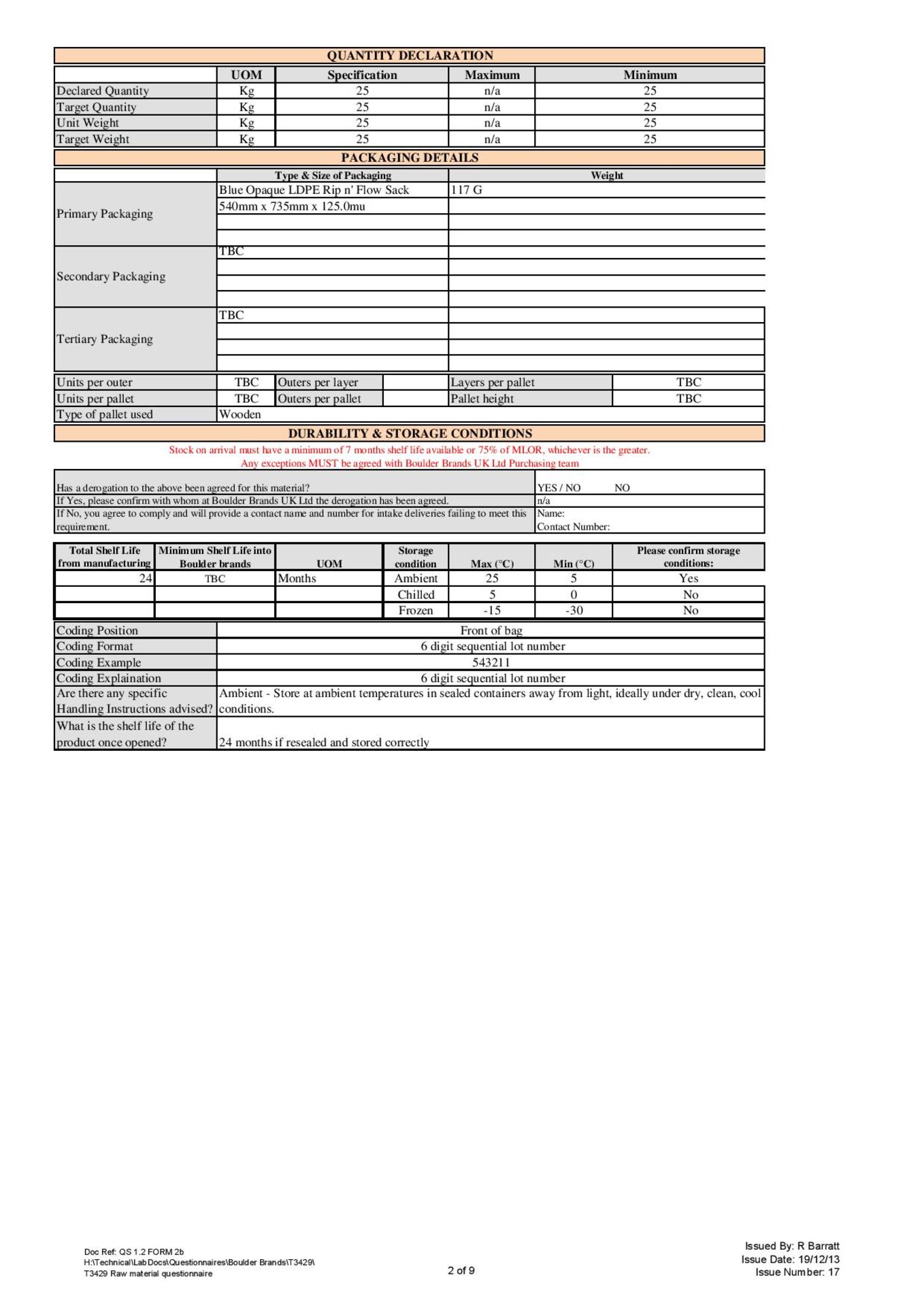 7 x 25kg T3429 - CR100 Sorbic Acid - CLICK FOR MORE INFO - Image 4 of 12