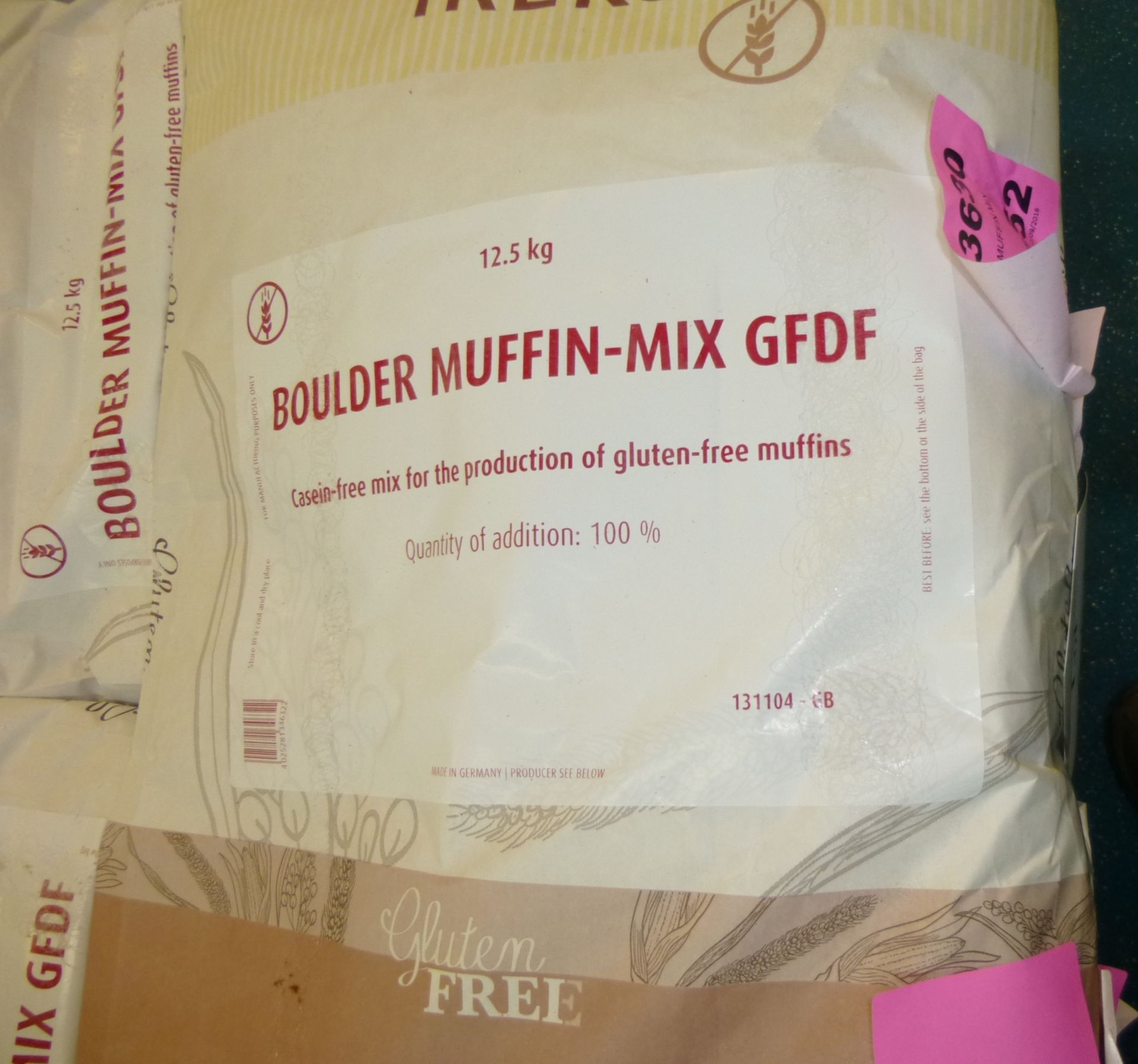 30 x 12.5Kg GF DF Plain Muffin Mix - CLICK FOR MORE INFO - Image 2 of 12