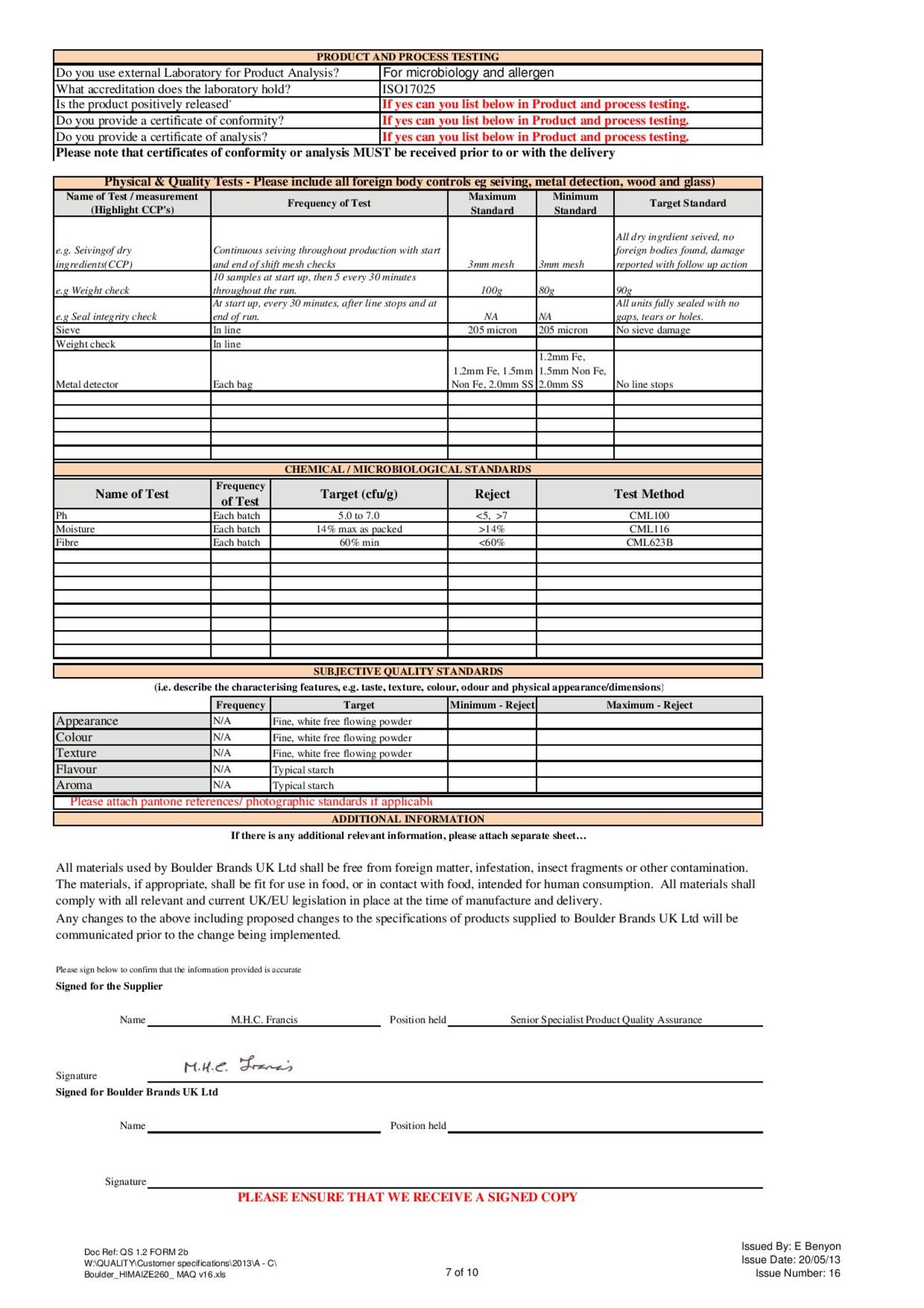 26 x 25kg Maize Starch Resistant - Hi Maize TM260 - CLICK FOR MORE INFO - Image 10 of 14